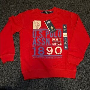 U.S. Polo Assn. Men's Bold Red Crewneck Sweater